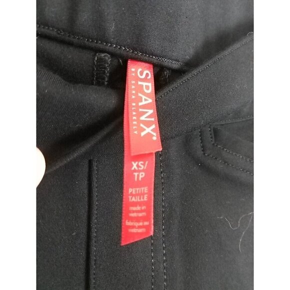 Spanx Pants Women's Size XS Black Career Professional Pull On Crop Mid Rise - Picture 3 of 13